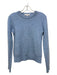 White + Warren Size XS Light Blue Cahsmere Waffle Knit Crew Neck Sweater Light Blue / XS