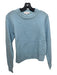 White + Warren Size XS Light Blue Cashmere Textured Knit Crew Neck Sweater Light Blue / XS