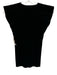Marie Oliver Size XS Black Viscose Blend Ribbed Sleeveless Top Black / XS