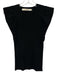 Marie Oliver Size XS Black Viscose Blend Ribbed Sleeveless Top Black / XS