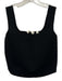 A.L.C. Size XS Black Viscose Blend Square Neck Cropped Top Black / XS