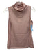 Kinross Size XS Pink Silk & Cashmere Turtleneck Sleeveless Solid Top Pink / XS