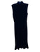 Shoshanna Size 0 Dark Blue No Fabric Tag Velvet Cowl Neck Sleeveless Dress Dark Blue / 0