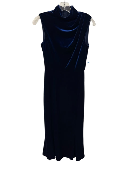 Shoshanna Size 0 Dark Blue No Fabric Tag Velvet Cowl Neck Sleeveless Dress Dark Blue / 0