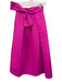 Sachin & Babi Size 0 Hot pink Polyester Zip Close Bow Detail Maxi Pleat Skirt Hot pink / 0