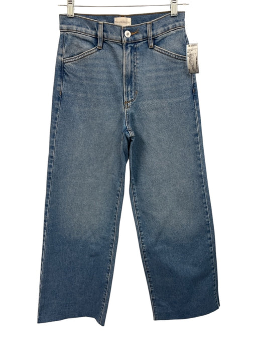 Favorite Daughter Size 25 Blue Cotton Blend Zip & Button High Rise Jeans Blue / 25