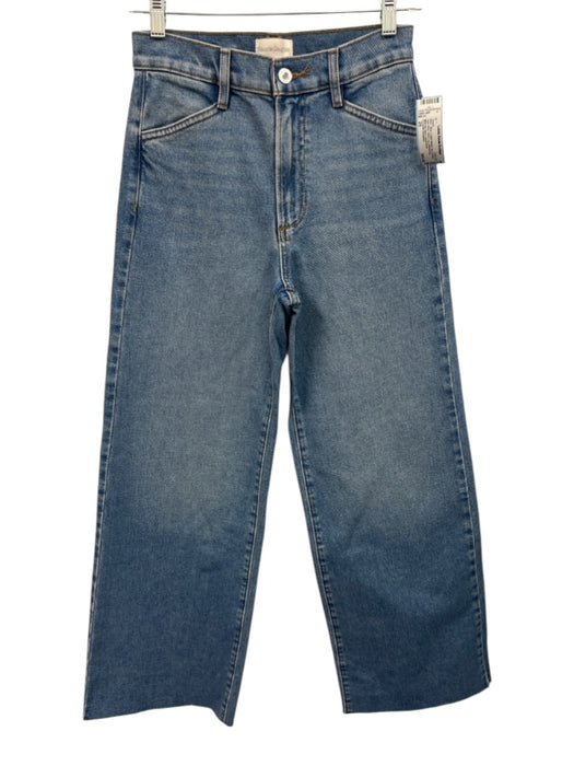 Favorite Daughter Size 25 Blue Cotton Blend Zip & Button High Rise Jeans Blue / 25