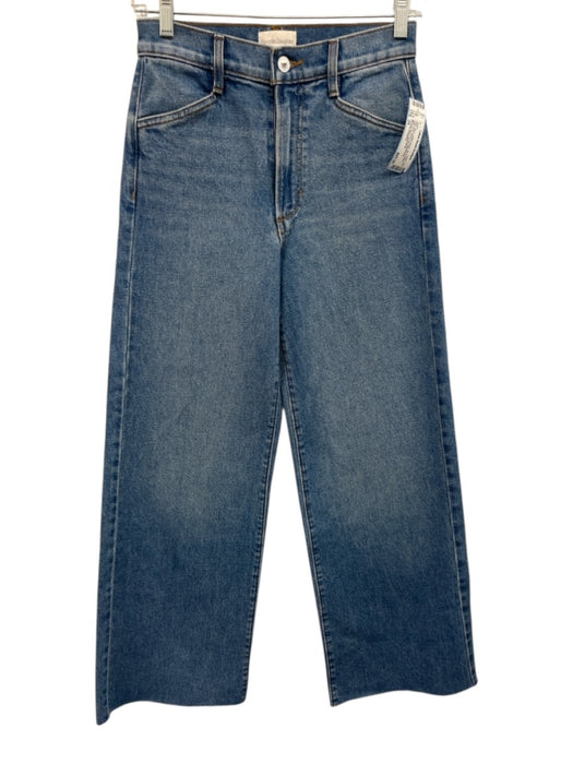 Favorite Daughter Size 24 Blue Cotton Blend Zip & Button High Rise Jeans Blue / 24