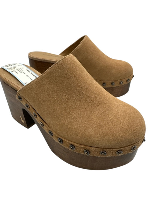Larroude Shoe Size 5 Brown Leather Block Heel Clog Shoes Brown / 5
