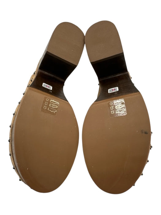 Larroude Shoe Size 5 Brown Leather Block Heel Clog Shoes Brown / 5