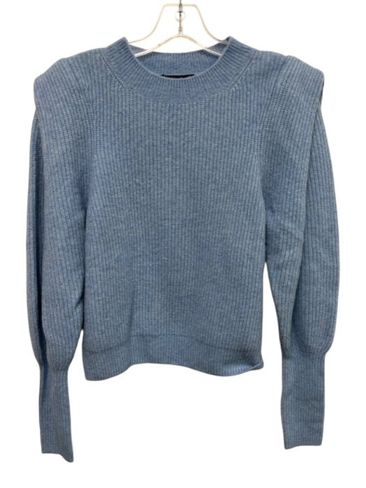 Generation Love Size XS Light Blue Mercerized wool Rib Knit Long Sleeve Sweater Light Blue / XS