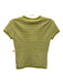 White + Warren Size XS Split Pea Green & Cream Cashmere Knit Sweater Split Pea Green & Cream / XS