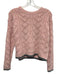 Autumn Cashmere Size XS Rose Pink Cashmere Open Knit GRAY TRIM Sweater Rose Pink / XS
