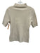 White + Warren Size XS Cream Cashmere Knit Vertical Lines Mock Collar Sweater Cream / XS