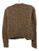 Autumn Cashmere Size XS Brown Cashmere Heathered Button Front Cable Knit Sweater Brown / XS