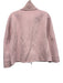 Kinross Size XS Rose Pink Wool & Cashmere Ribbed Collar Pockets Zip Up Jacket Rose Pink / XS
