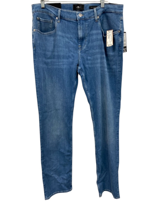7 For All Mankind Size 34 Light Wash Cotton Solid Jean Men's Pants Light Wash / 34