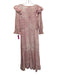 Loveshackfancy Size XS Pale Pink Cotton Button Neck Floral Embroidery Dress Pale Pink / XS