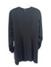 Tibi Size 0 Black Polyester Blend Back Zip Long Gathered Sleeve Shift Dress Black / 0