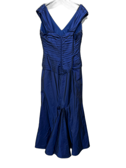 Tadashi Collection Size 10 Navy Blue Polyester Blend Taffeta Sleeveless Gown Navy Blue / 10