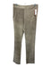 Donna Karan Size 8 Beige Cotton Blend Textured Back Zip High Rise Straight Pants Beige / 8