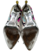 Emilio Pucci Shoe Size 37.5 White, Pink & Multi Satin Abstract Print Pumps White, Pink & Multi / 37.5
