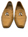 Salvatore Ferragamo Shoe Size 37.5 Tan Leather Square Point Toe Loafer Flats Tan / 37.5