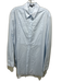 Theory Size M Baby Blue Cotton Long Sleeve 1/2 Button Collar High Back Top Baby Blue / M