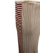 Chanel Size 42 Beige & Red Cotton Knit Ribbed Rhinestones Knee length Skirt Beige & Red / 42