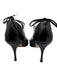 Manolo Blahnik Shoe Size 38.5 Black & Red Leather Pointed Toe T Strap Pumps Black & Red / 38.5