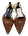 Stuart Weitzman Shoe Size 5.5 Gold Leather Pointed Toe Metallic Slingback Pumps Gold / 5.5
