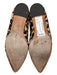 Tory Burch Shoe Size 11 Brown & Cream leather sole Pony Hair Leopard Print Flats Brown & Cream / 11