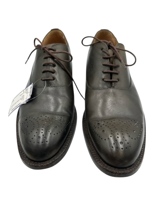 Jack Erwin Shoe Size 9 Dark Gray Leather Solid Men's Shoes Dark Gray / 9