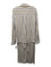 Veronica Beard Size 6 White, Beige, Navy Viscose Stripe Zip Fly Pants Set White, Beige, Navy / 6