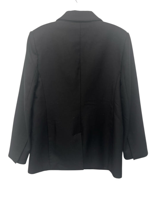 Banana Republic Size 10 Black Wool Long Sleeve One Button Blazer Jacket Black / 10