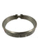 Hermes Orange Silver Logo Bangle Clic Clac Bracelet Orange