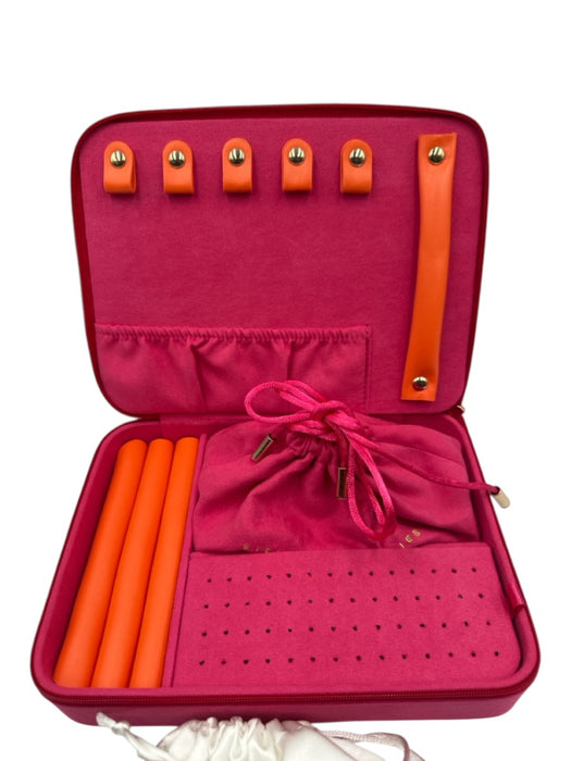 Stephanie Gottlieb Hot pink No Fabric Tag Suede Inside Inner Pocket Jewelry Set Hot pink