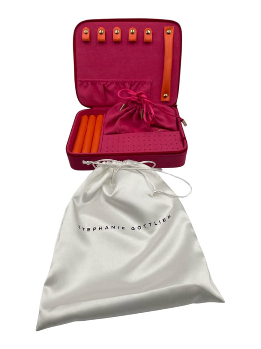 Stephanie Gottlieb Hot pink No Fabric Tag Suede Inside Inner Pocket Jewelry Set Hot pink