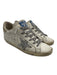 Golden Goose Shoe Size 37 White Leather Distressed Star Design Sparkle Sneakers White / 37