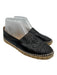 Chanel Shoe Size 37 Black Lambskin Espadrille Rope sole Logo Detail Shoes Black / 37
