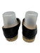 Chanel Shoe Size 37 Black Lambskin Espadrille Rope sole Logo Detail Shoes Black / 37