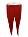 Theory Size 4 Orange Wool Blend Zip Fly Mid Rise Slim Ankle Trouser Pants Orange / 4