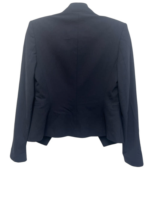 Theory Size 0/2 Navy Blue Virgin Wool Mid Rise Tapered No Lapel Pant Set Navy Blue / 0/2