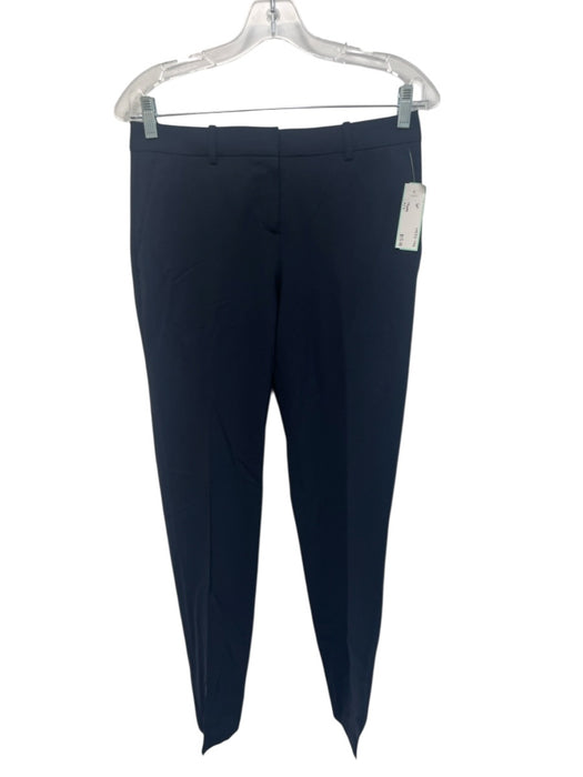 Theory Size 0/2 Navy Blue Virgin Wool Mid Rise Tapered No Lapel Pant Set Navy Blue / 0/2