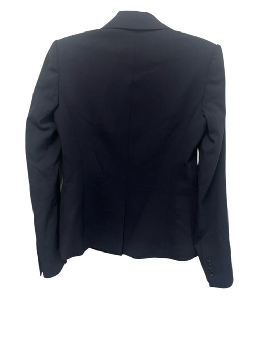 Theory Size 0/2 Navy Blue Virgin Wool Mid Rise Tapered Blazer Pant Set Navy Blue / 0/2