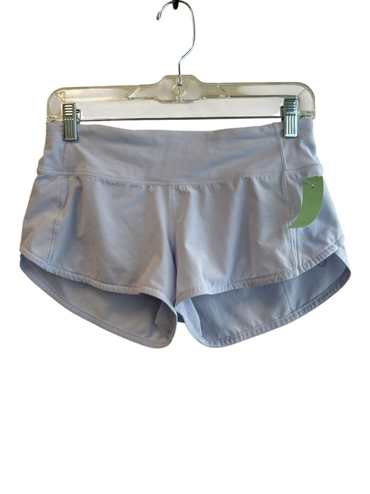Lululemon Size 4 Baby Blue Nylon Elastic Waist solid color Lined Shorts Baby Blue / 4