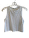 Lululemon Size S White Nylon Sleeveless solid color Mesh Detail Cropped Tank Top White / S