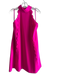 Ted Baker Size 3 Hot pink Polyester Sleeveless High Neck Back Zip Dress Hot pink / 3