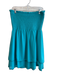 Ramy Brook Size Large Teal Green Polyester Strapless Stretch bodice Tiered Dress Teal Green / Large