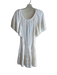 Melissa Odabash Size Large White Rayon Blend Off Shoulder Stretch Waist Dress White / Large